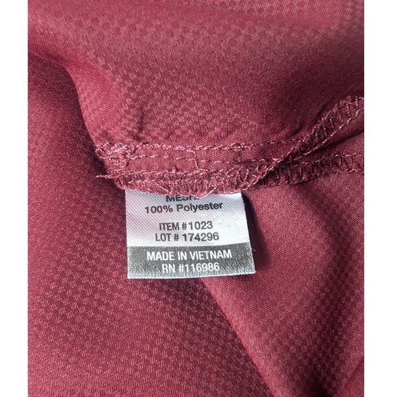 GameGuard Fishing Shirt Men 3X Maroon Texas A&M Aggies Vented Short Sleeve - Picture 9 of 10